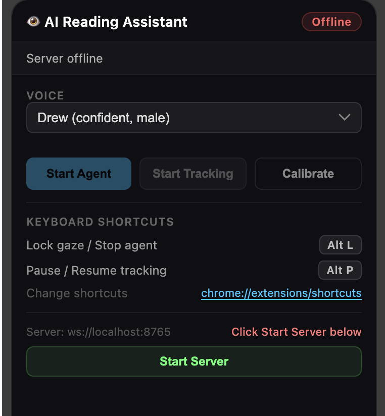 Multimodal AI Reading Assistant screenshot
